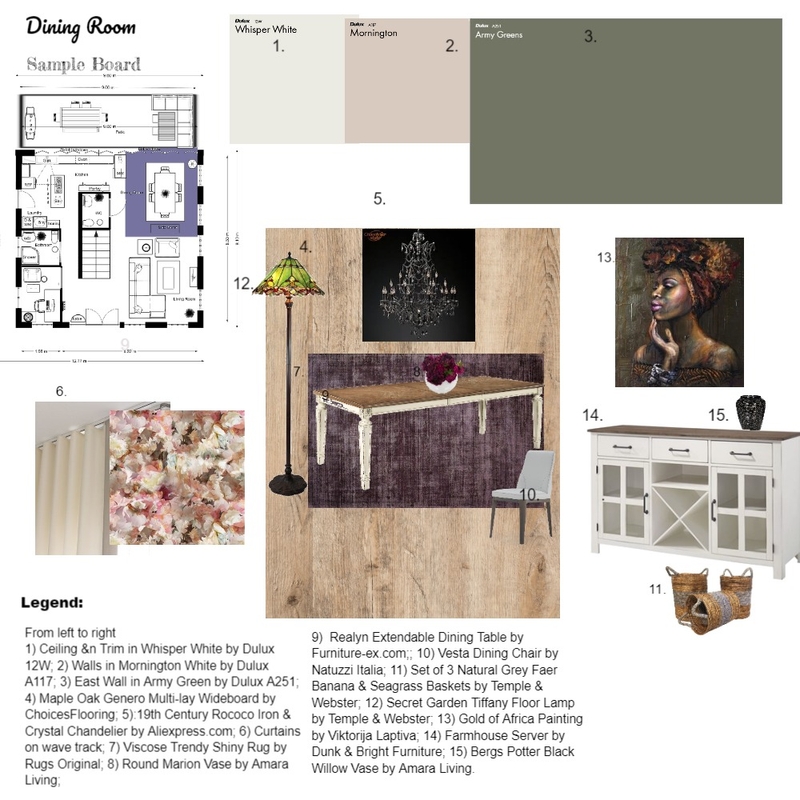 Module 9 Mood Board by Kathy Crichton on Style Sourcebook