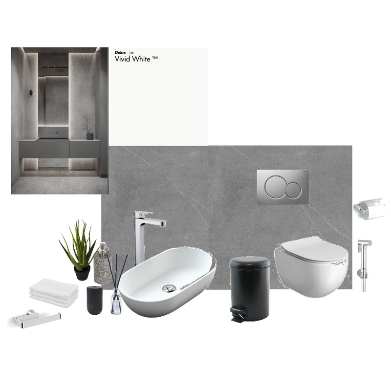 Powder Room 2 - Grayscale Mood Board by sulo.creatives on Style Sourcebook