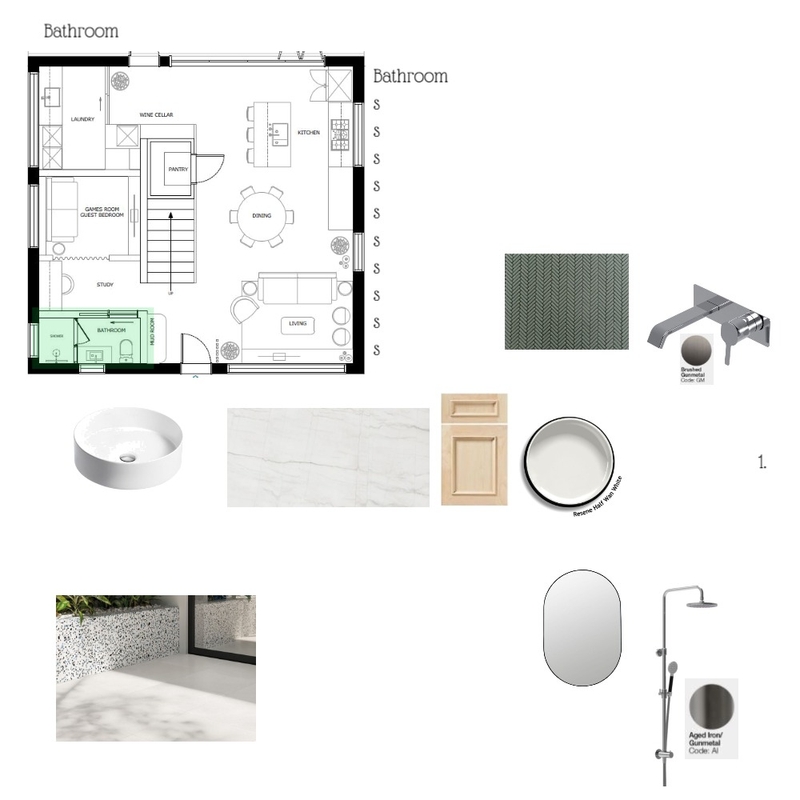 Assignment 9 - Bathroom Mood Board by Rafael Mathias on Style Sourcebook