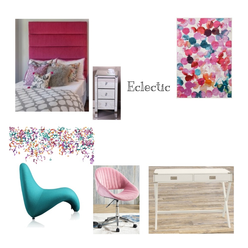 Eclectic Tween Girl Bedroom Mood Board by DIY on Style Sourcebook