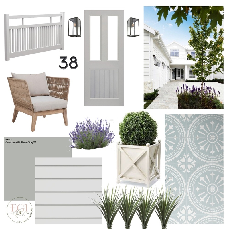 Australian Hamptons Facade Mood Board by Eliza Grace Interiors on Style Sourcebook