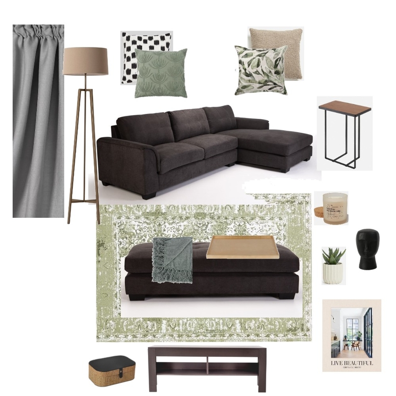 Assignment 10 Living Room Sample Board Mood Board by Sihle Mda on Style Sourcebook