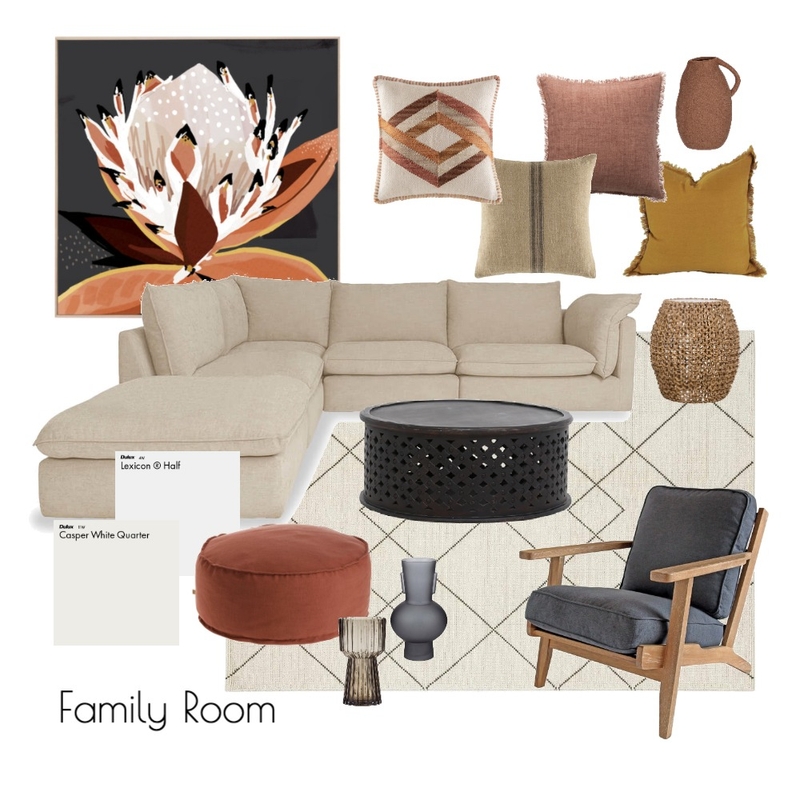 Family Room Mood Board by uncommonelle on Style Sourcebook