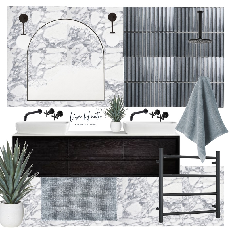 Marble Master Bathroom Mood Board by Lisa Hunter Interiors on Style Sourcebook