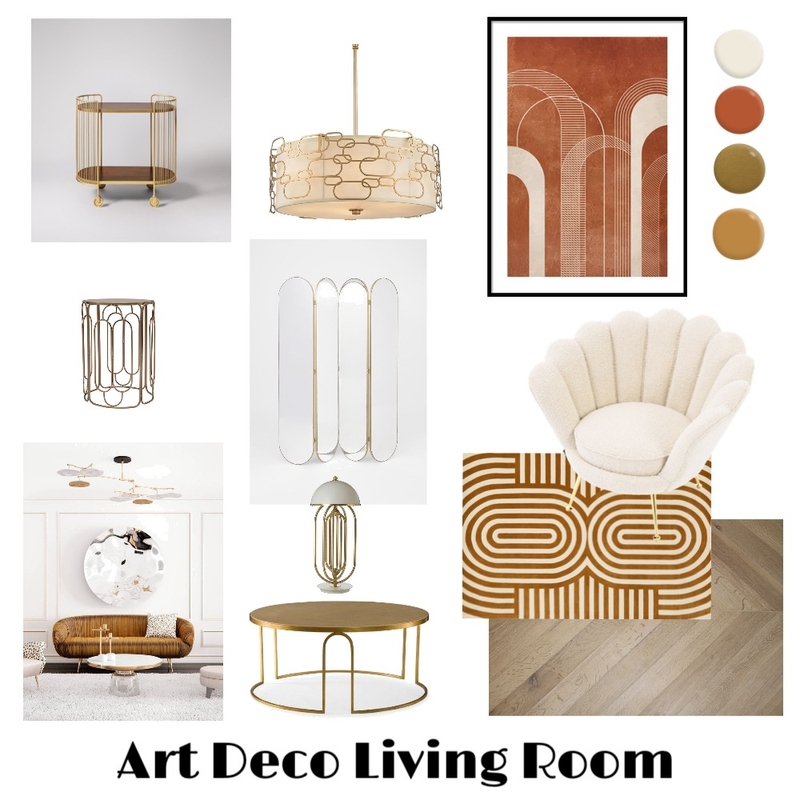 Module Three - Art Deco Mood Board by Melissa Moreland on Style Sourcebook