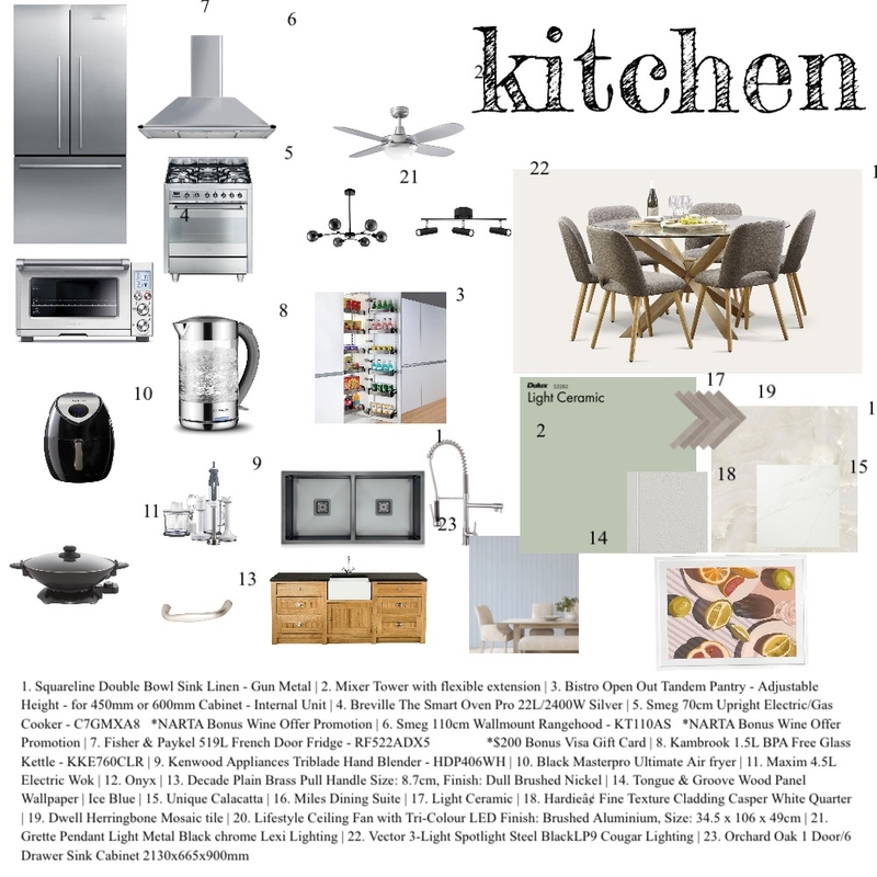 Kitchen Mood Board by Habiba on Style Sourcebook