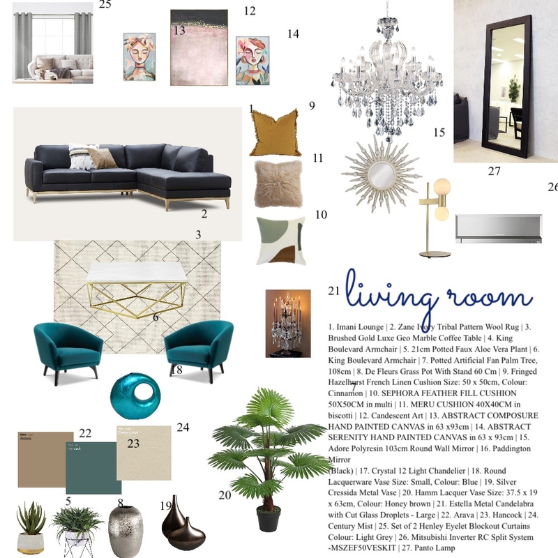 Living room Mood Board by Habiba on Style Sourcebook