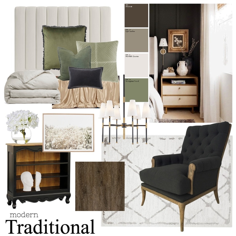 Modern Traditional Mood Board by Cynsinodinos on Style Sourcebook