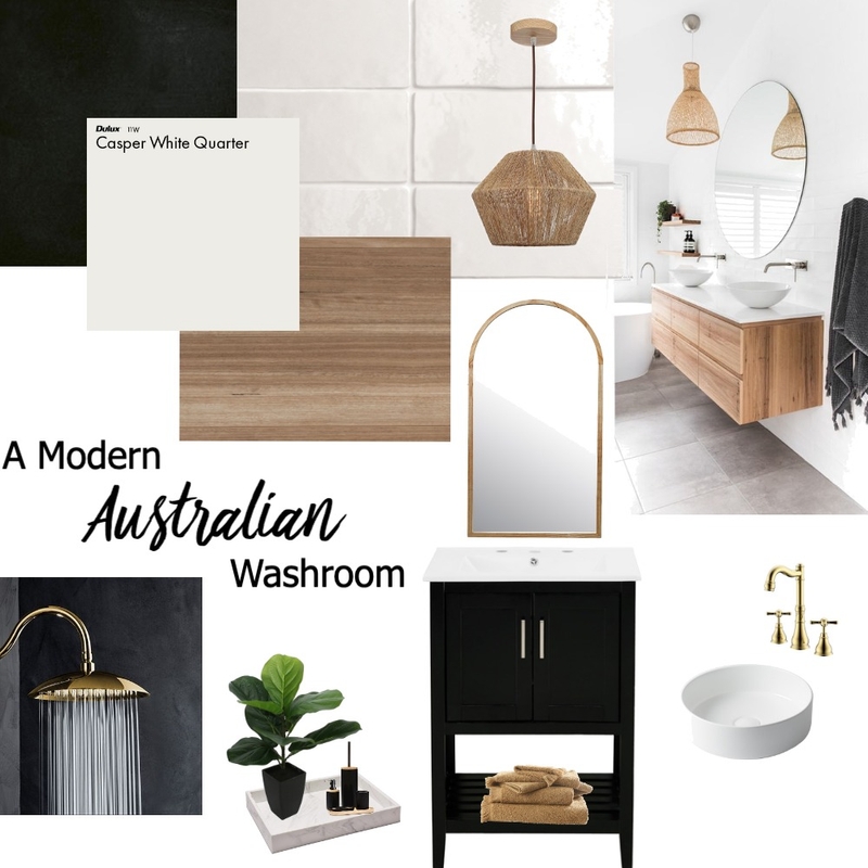 Modern Australian Washroom Mood Board by TorrieBee on Style Sourcebook