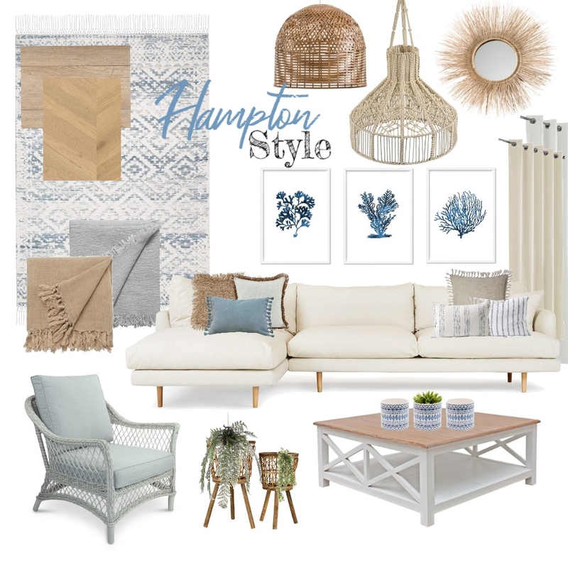 Hampton Style Living Room Mood Board by charlyandrew on Style Sourcebook