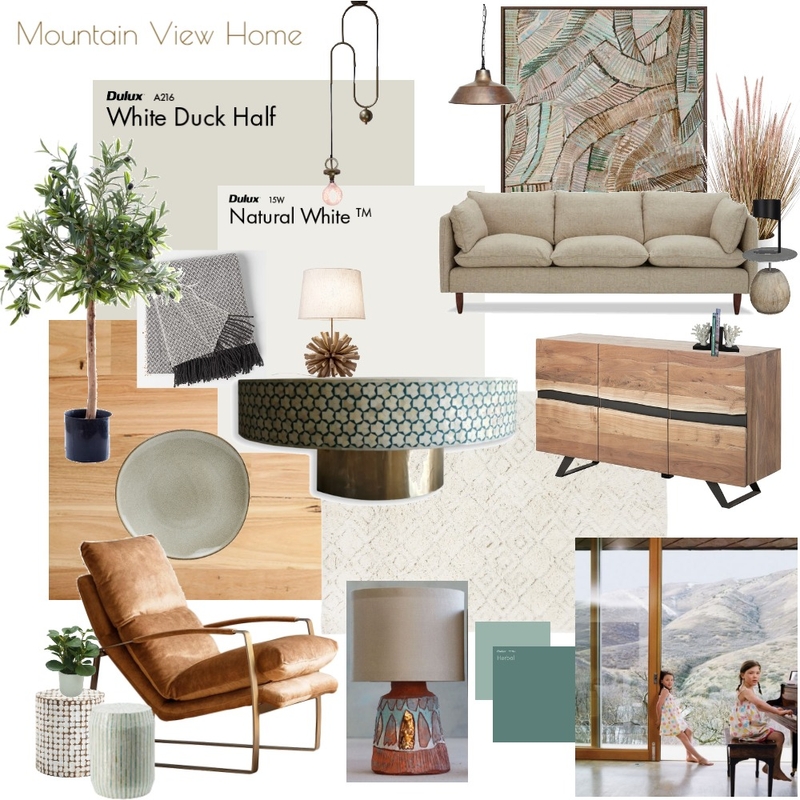 Mountain View Home Mood Board by Juliet Fieldew Interiors on Style Sourcebook