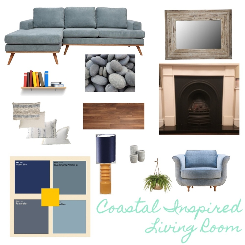 Coastal Inspired Living Room Mood Board by LinCatt on Style Sourcebook