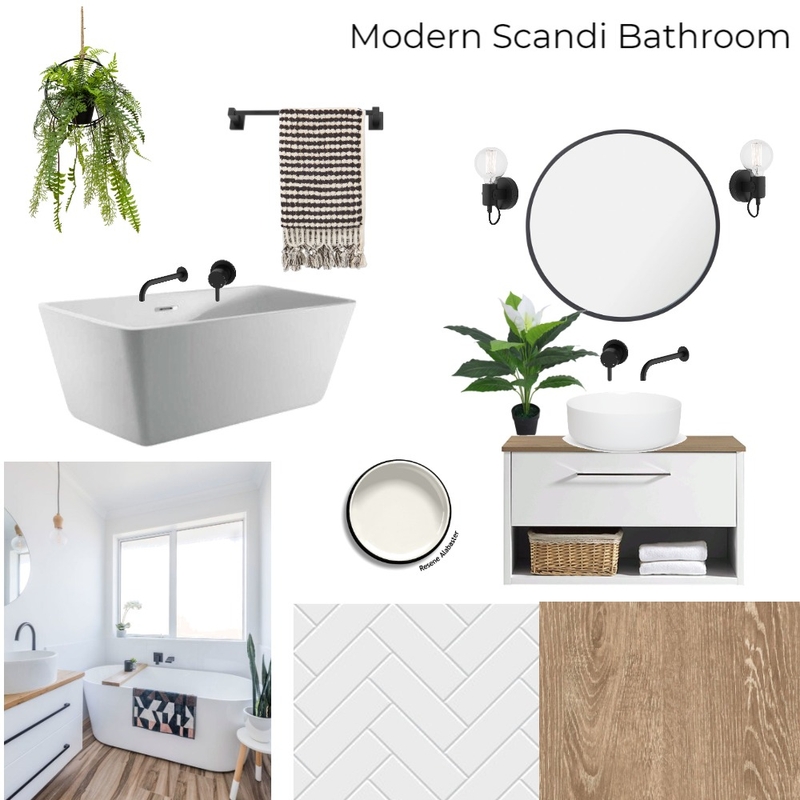 Modern Scandi Bathroom Mood Board by Joanne Marie Interiors on Style Sourcebook