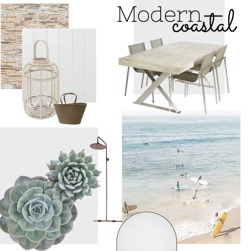 Modern Coastal Mood Board by loochiert on Style Sourcebook