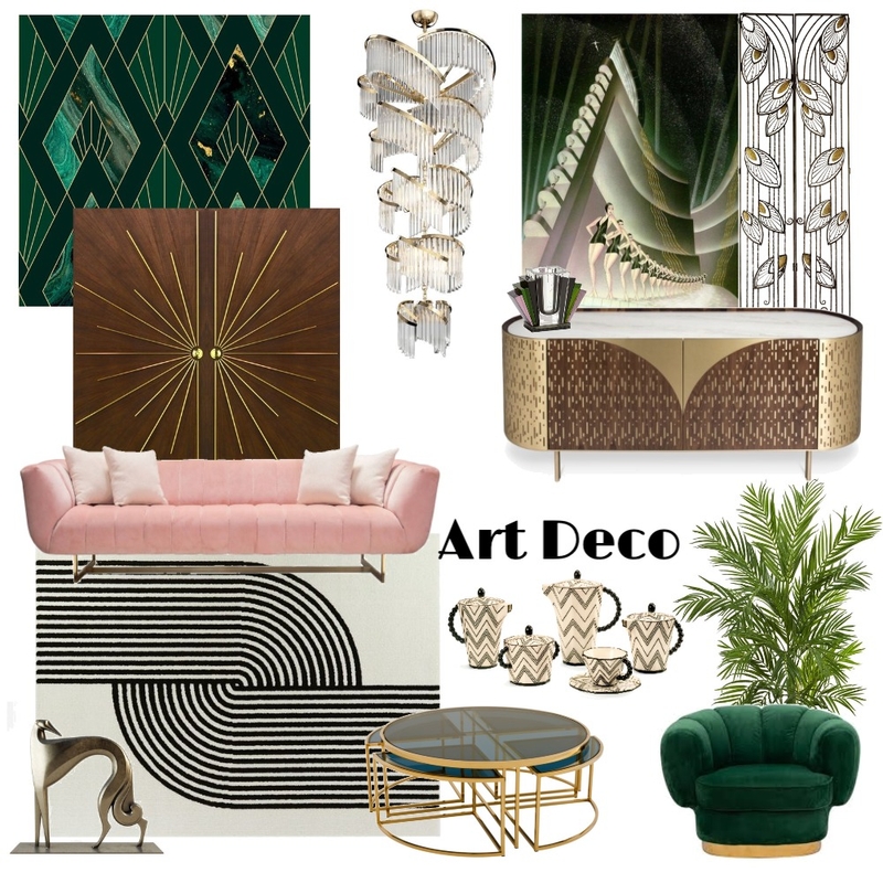 Art deco Mood Board by Aikalajka on Style Sourcebook