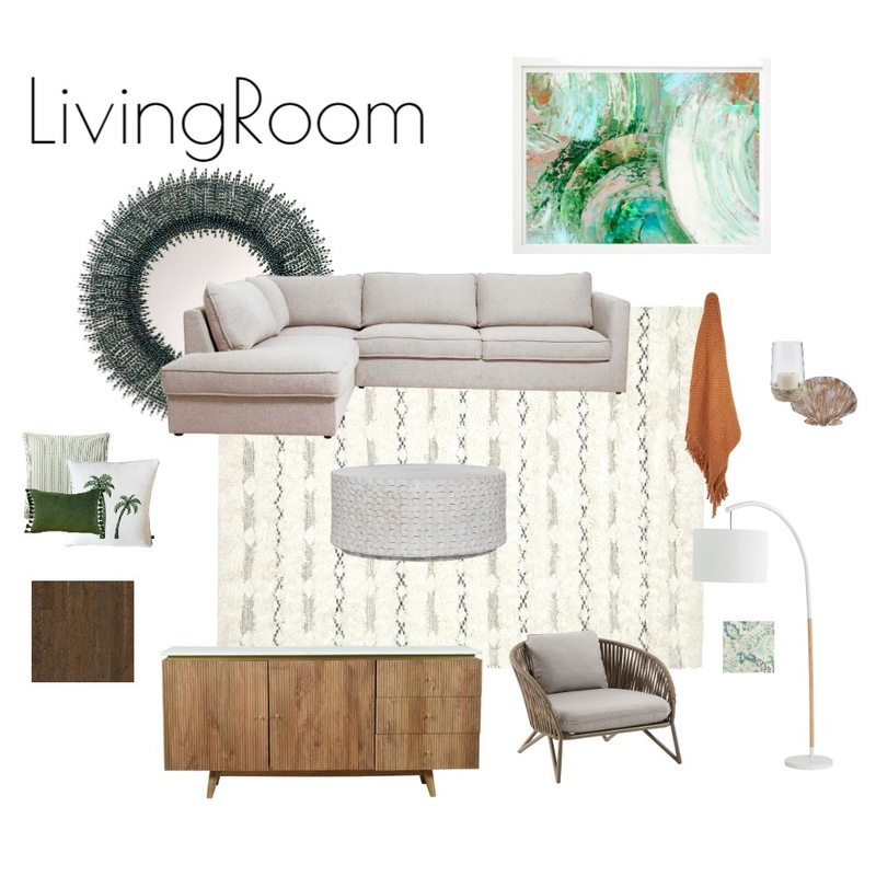 Module 9 Living10 Mood Board by Bernadette Crome on Style Sourcebook