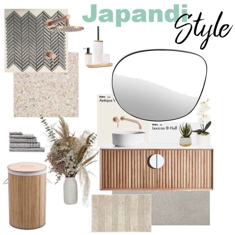 Japandi Bathroom Mood Board by Moe.baj on Style Sourcebook