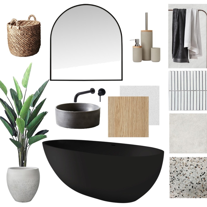 Contemporary Natural Bathroom Mood Board by Kyra Smith on Style Sourcebook