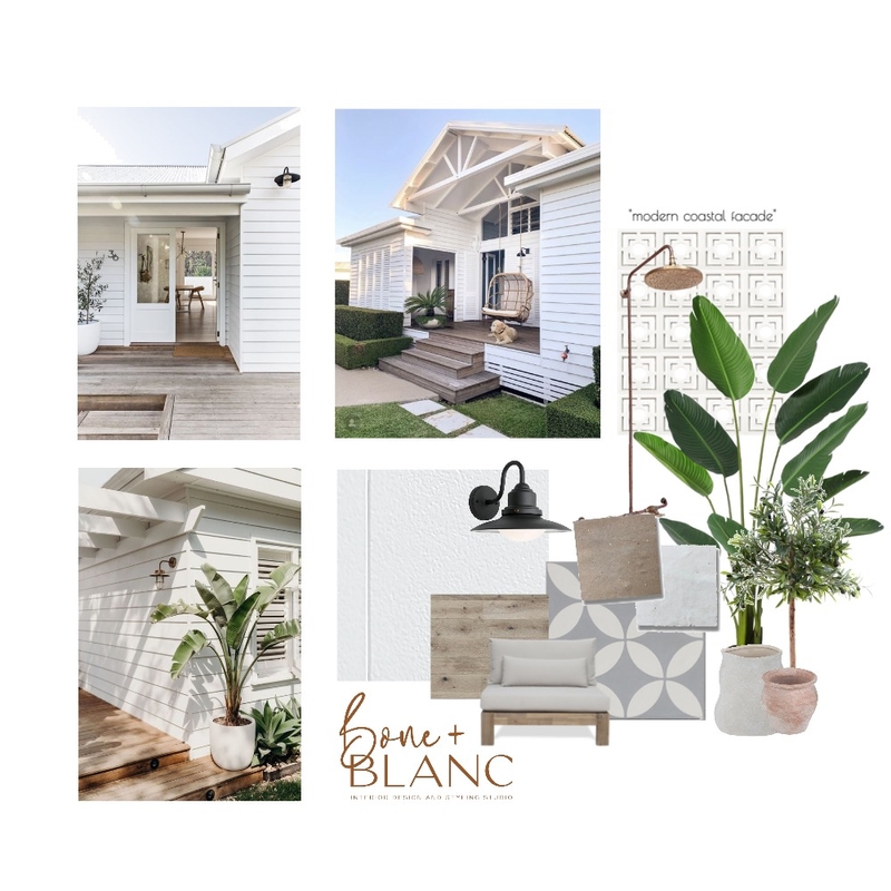 Modern Coastal Mood Board by bone + blanc interior design studio on Style Sourcebook