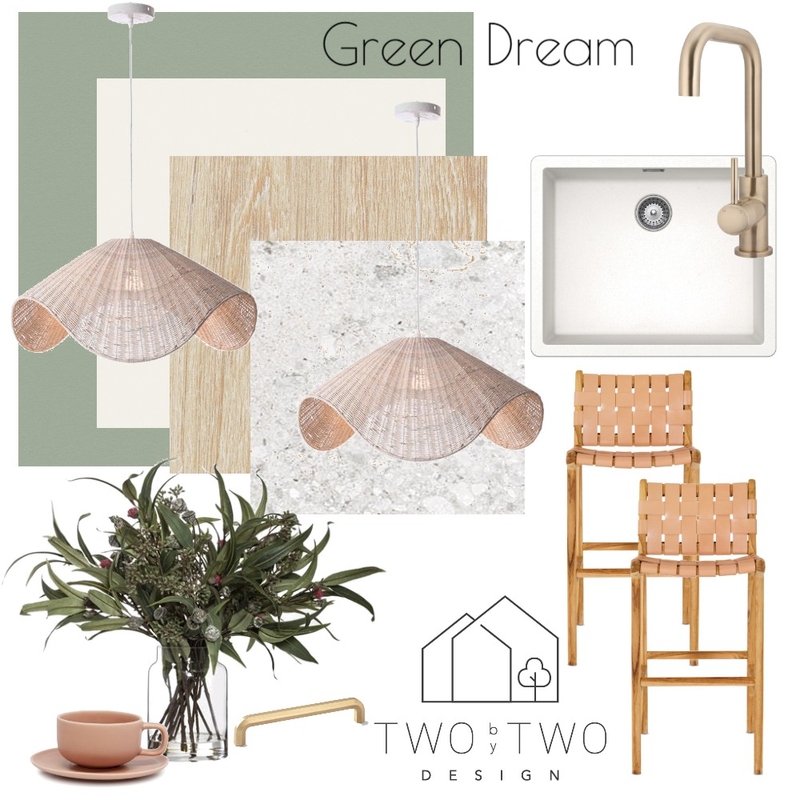 Green Kitchen Mood Board by Two By Two Design on Style Sourcebook