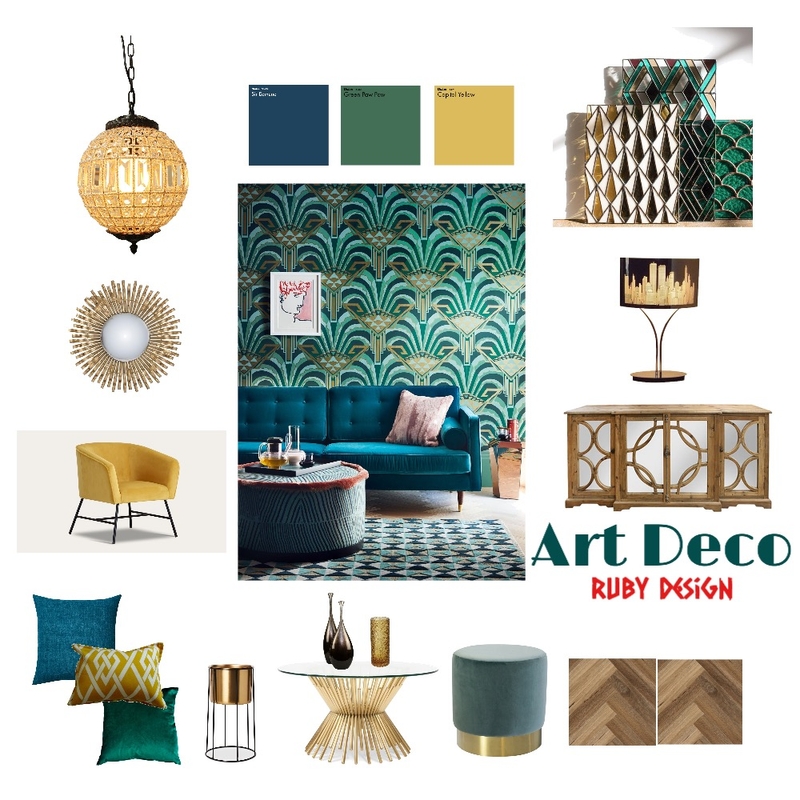 art Mood Board by Designer Ruby on Style Sourcebook