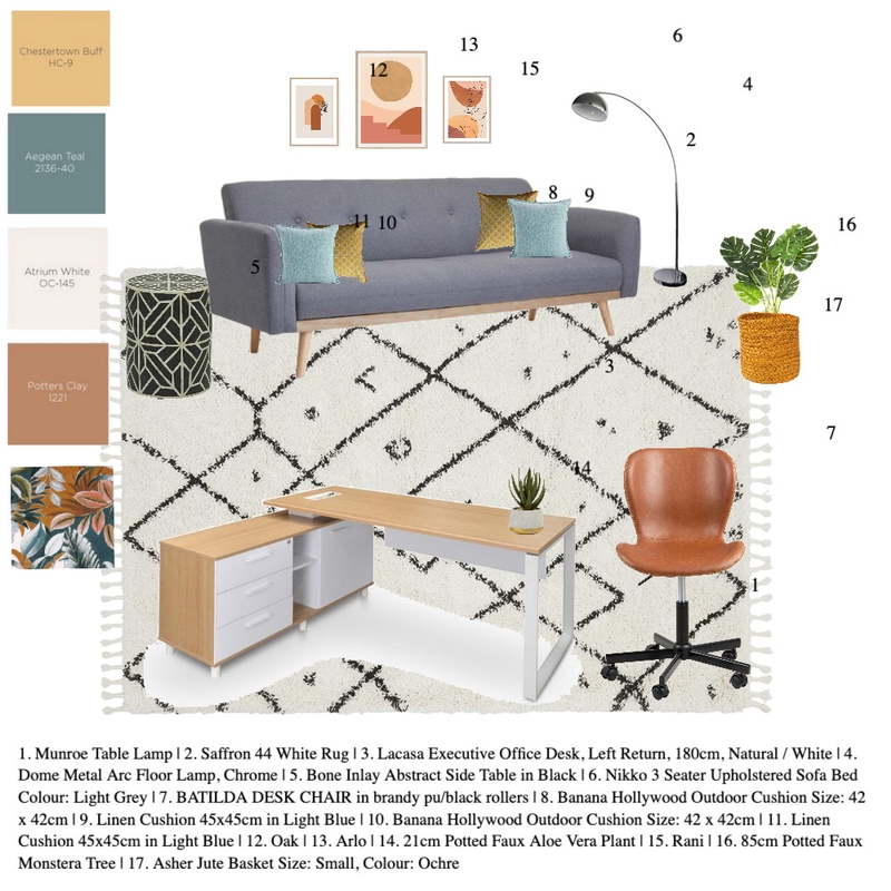 Study / Guest room Mood Board by drnand@innate-chiropractic.com on Style Sourcebook