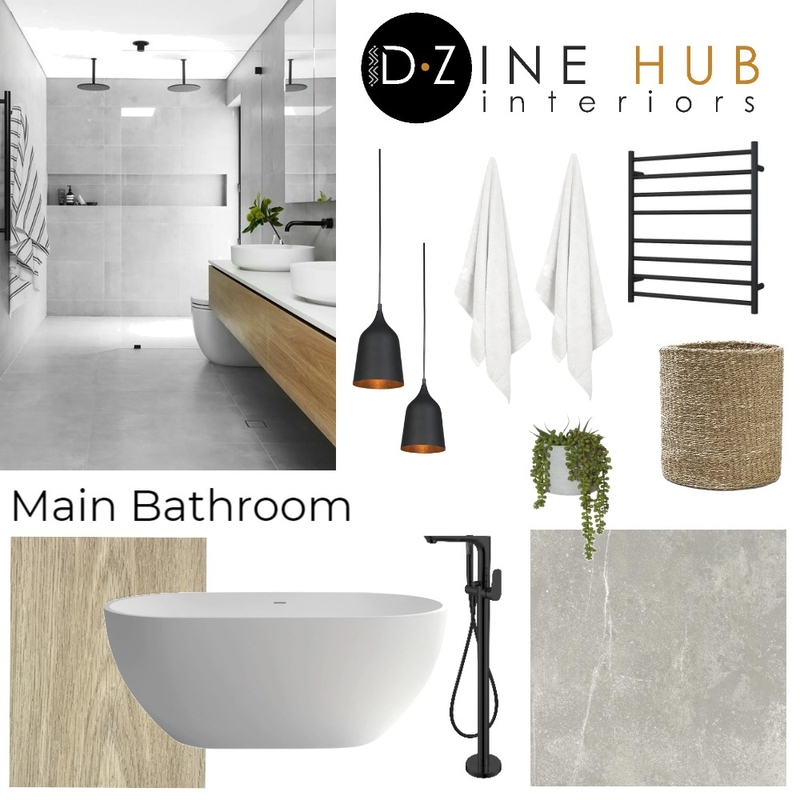Pottie Main Bathroom Mood Board by D'Zine Hub Interiors on Style Sourcebook