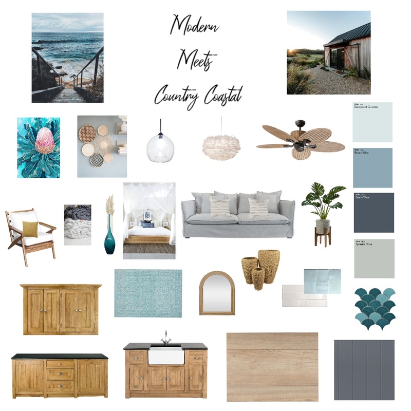 Modern country Coastal Mood Board by Brooklyn Interior Design on Style Sourcebook