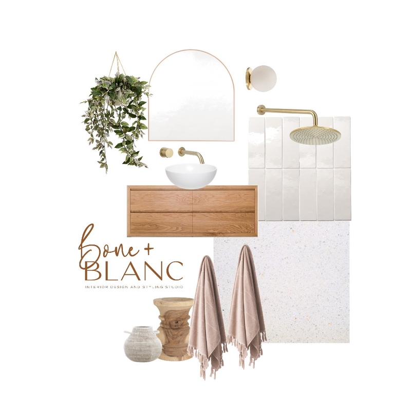 mayf springs ensuite Mood Board by bone + blanc interior design studio on Style Sourcebook