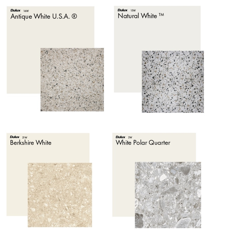 Terrazzo, White Paint and Panel Mood Board by T_Mac on Style Sourcebook