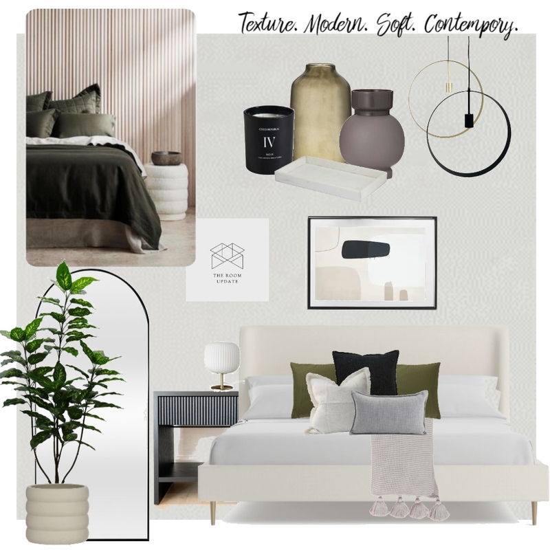 contemp modern bedroom Mood Board by The Room Update on Style Sourcebook