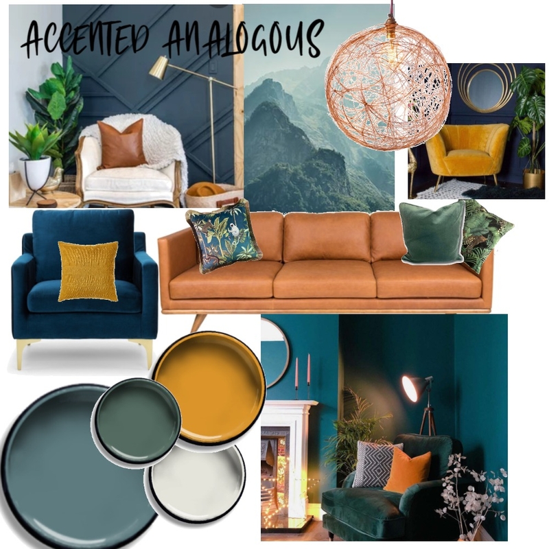 Analogous with accent Mood Board by Mel Williams on Style Sourcebook