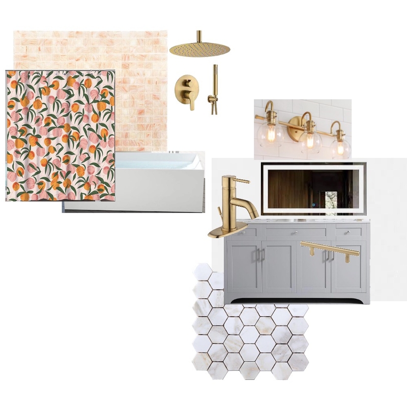 Warm tone bathroom Mood Board by 24.noffav on Style Sourcebook