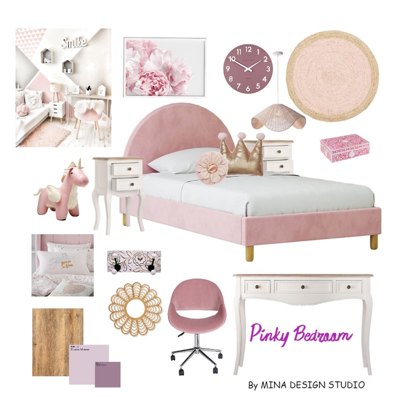 PINKY BEDROOM STYLE Mood Board by MINA DESIGN STUDIO on Style Sourcebook