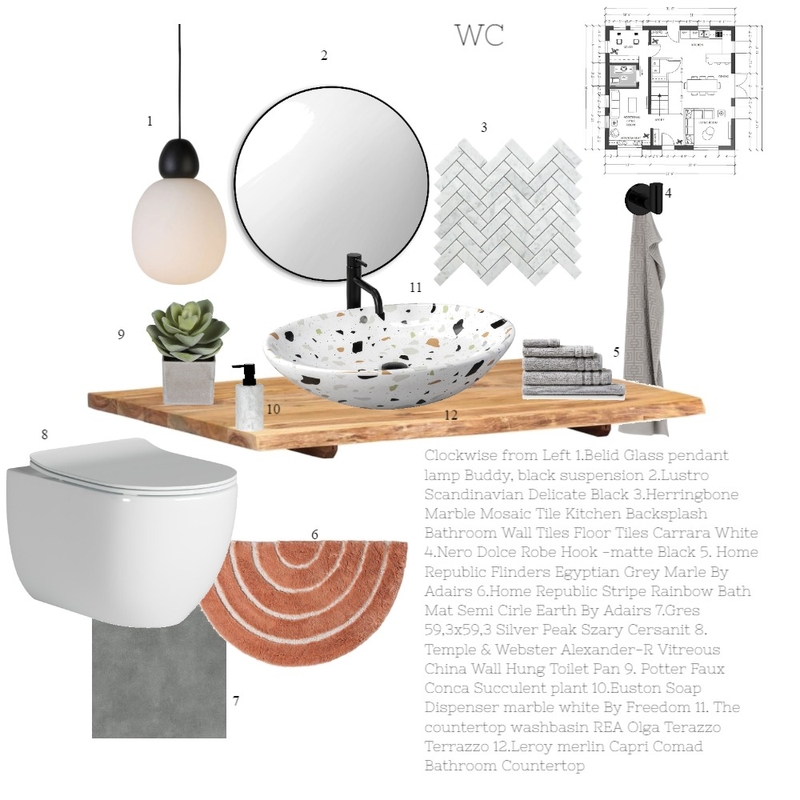 Sample Board WC Mood Board by CozzyReflections on Style Sourcebook
