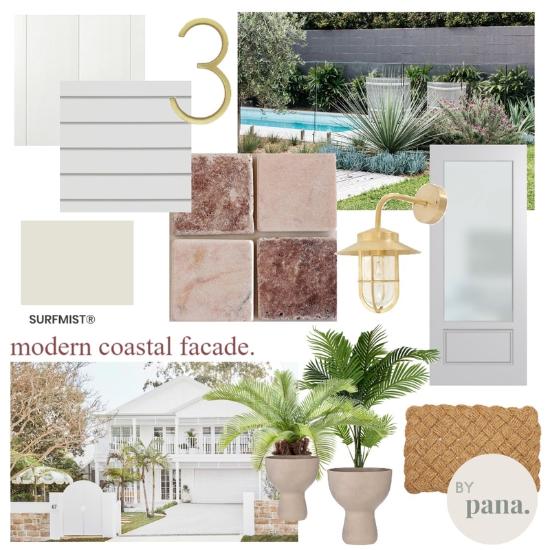 Modern Coastal Facade Mood Board by @by_pana on Style Sourcebook
