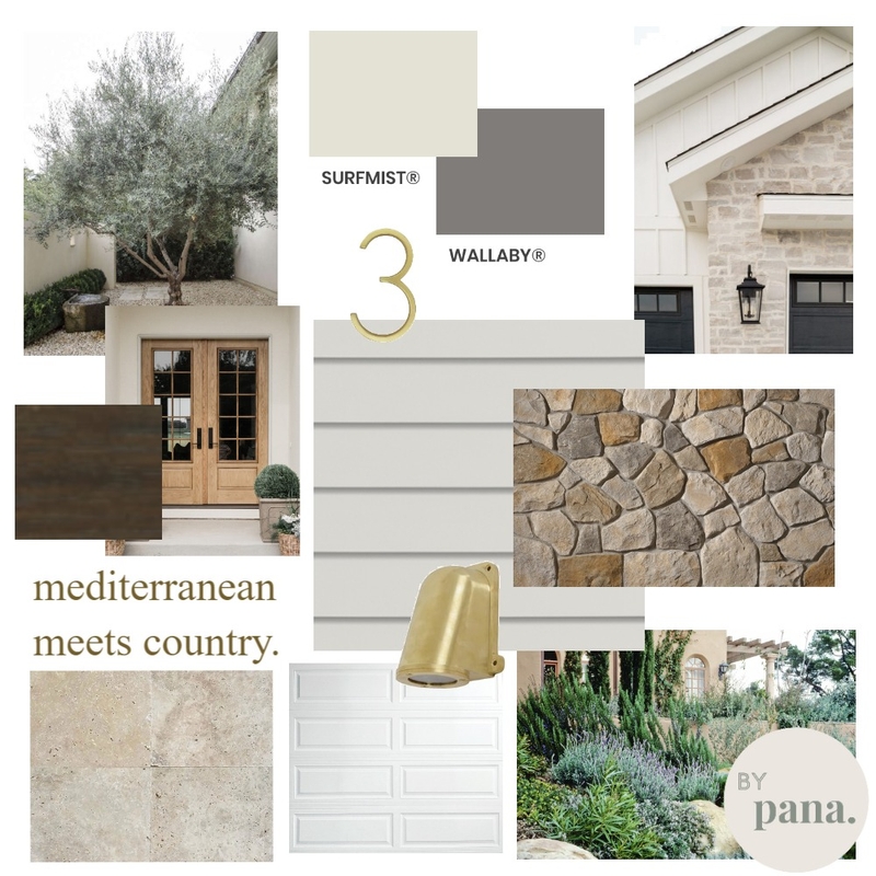 Our Facade - Mediterranean meets Country Mood Board by @by_pana on Style Sourcebook