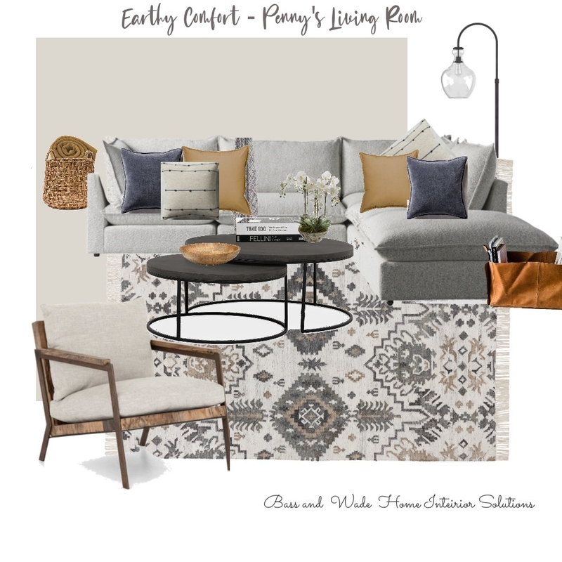 Penny's Project Living Room - Earthy Comfort Mood Board by Bass and Wade Home Interior Solutions on Style Sourcebook