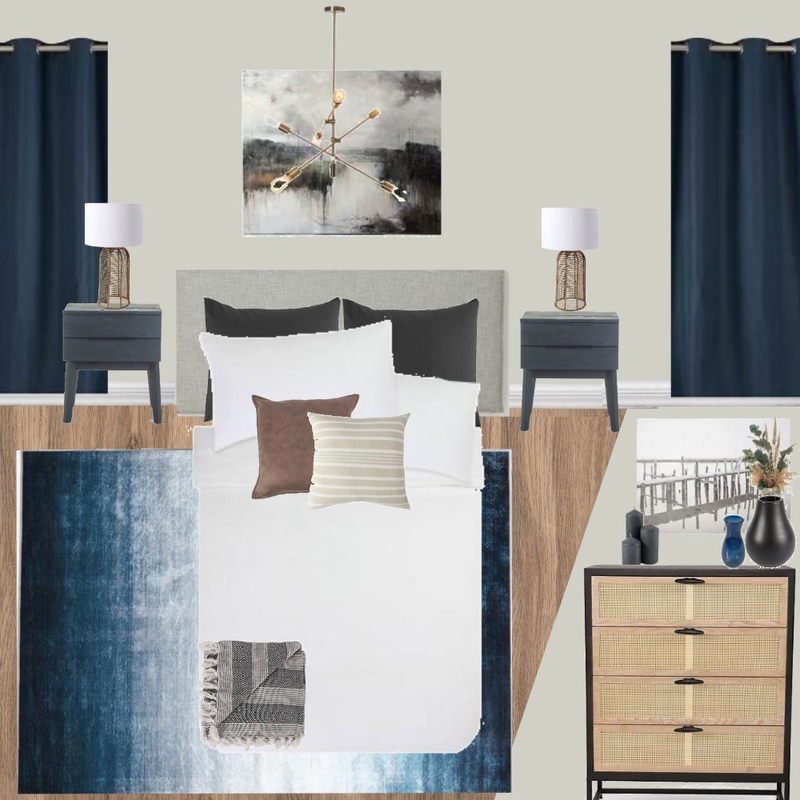B10 - BEDROOM - CONTEMPORARY BLUE Mood Board by Taryn on Style Sourcebook