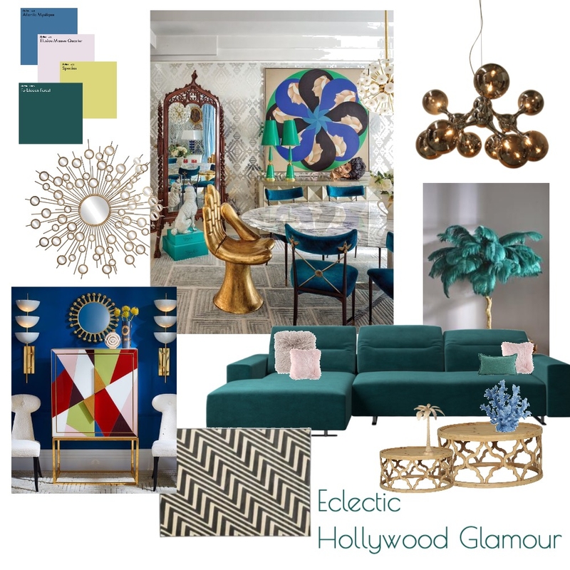 ECLECTIC HOLLYWOOD GLAMOUR Mood Board by KristinaWolff on Style Sourcebook