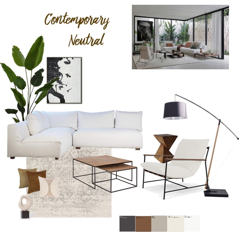 Contemporary Neutral Mood Board by Estelle Gay on Style Sourcebook