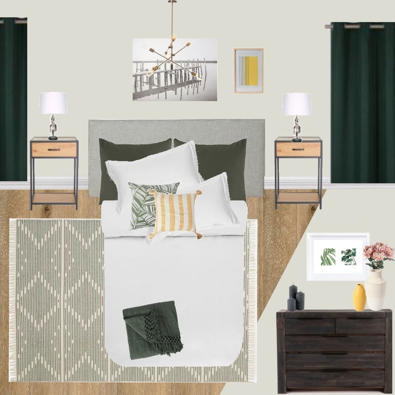 B11 - BEDROOM - CONTEMPORARY GREEN Mood Board by Taryn on Style Sourcebook