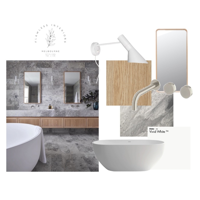 mt Martha bathroom design concept Mood Board by Flawless Interiors Melbourne on Style Sourcebook