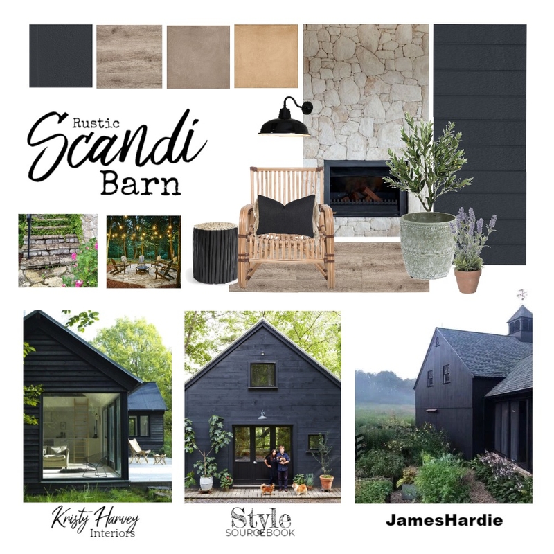 Rustic Scandi Barn Facade Mood Board by Kristy Harvey Interiors on Style Sourcebook