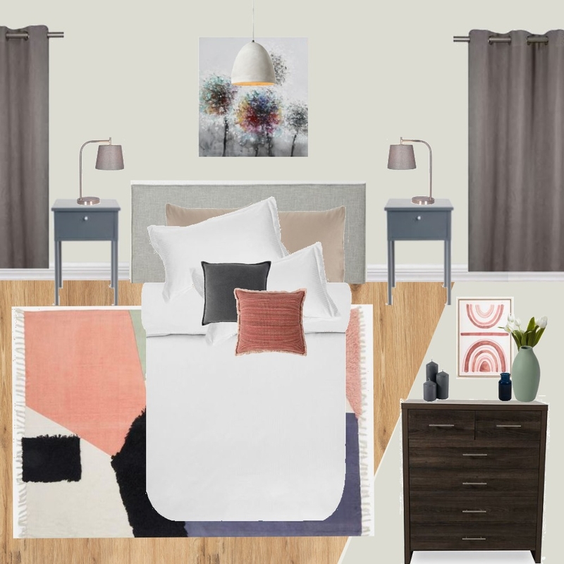 B12 - BEDROOM - CONTEMPORARY - PINK Mood Board by Taryn on Style Sourcebook