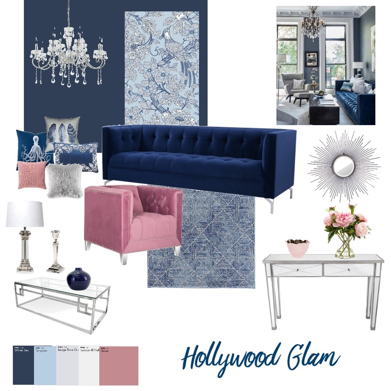 Hollywood Glam Mood Board by Estelle Gay on Style Sourcebook