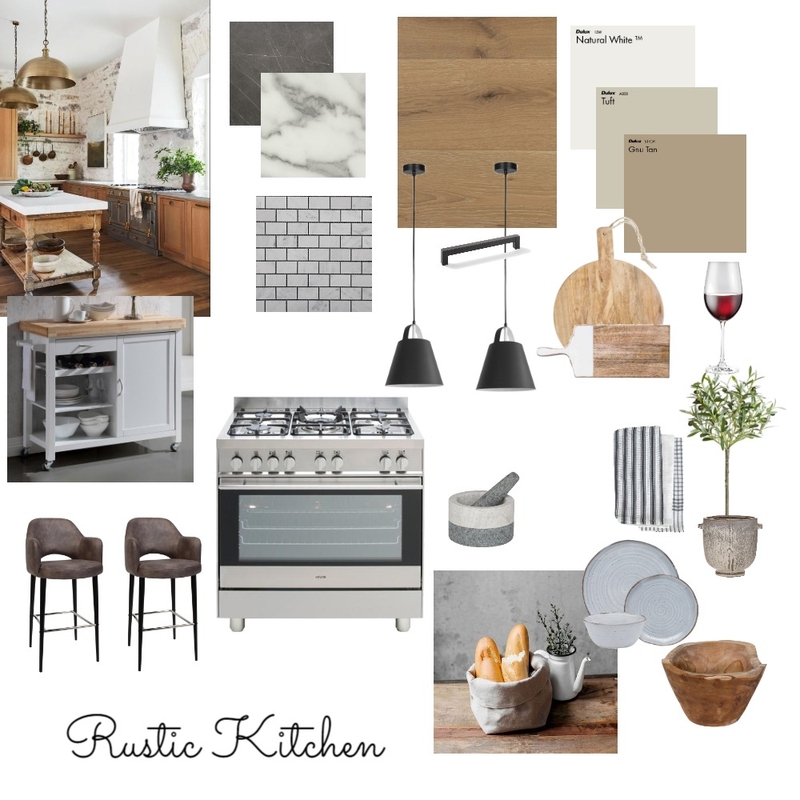 Rustic Kitchen Mood Board by VickieH on Style Sourcebook