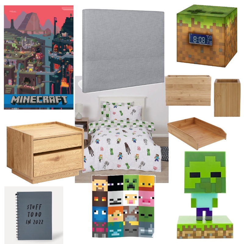 Minecraft bedroom Mood Board by Meg Caris on Style Sourcebook