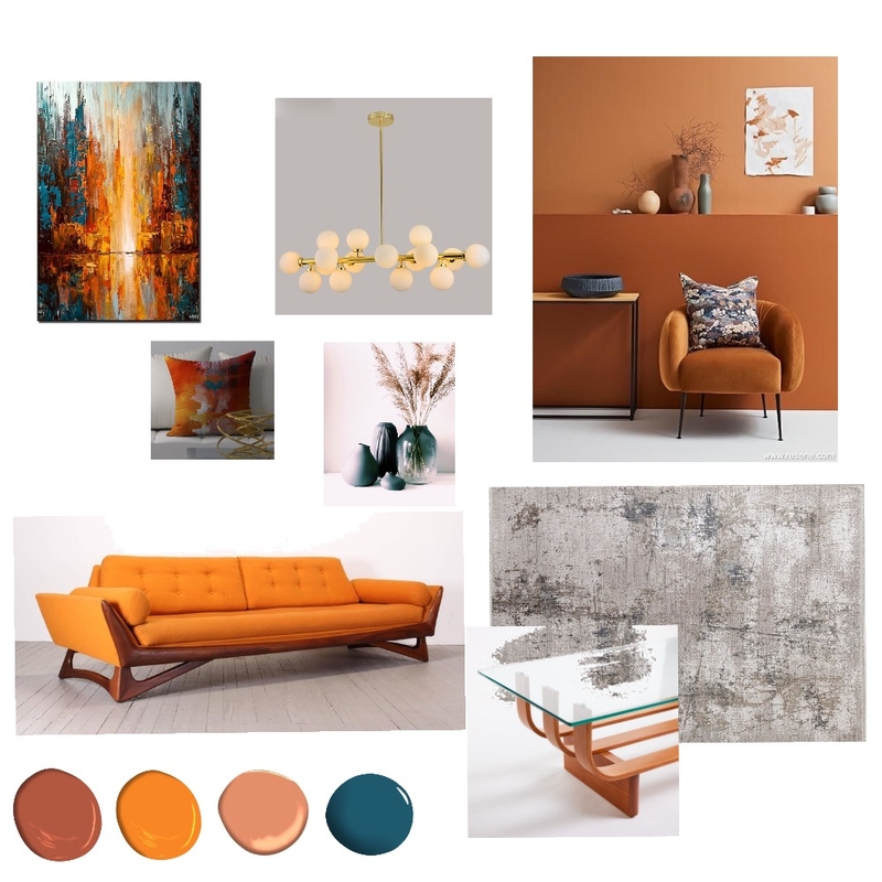 Mid-Century Mood Board by Greisha21 on Style Sourcebook