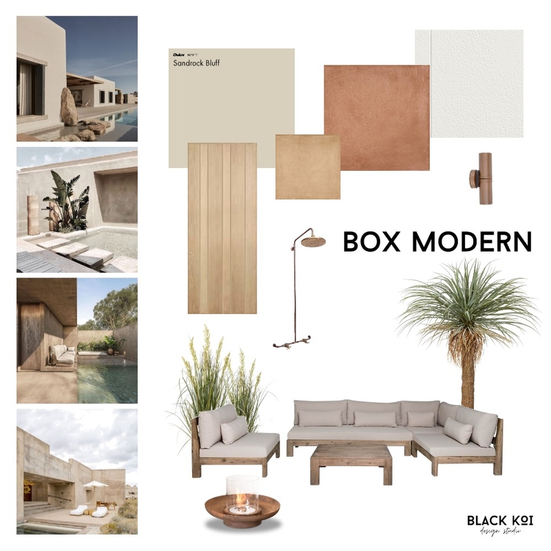 Box Modern Facade Mood Board by Black Koi Design Studio on Style Sourcebook